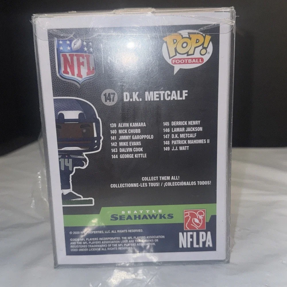 Funko‎ POP! NFL Seahawks - DK Metcalf 231 Fanatics Exclusive W/PROtector Steeler